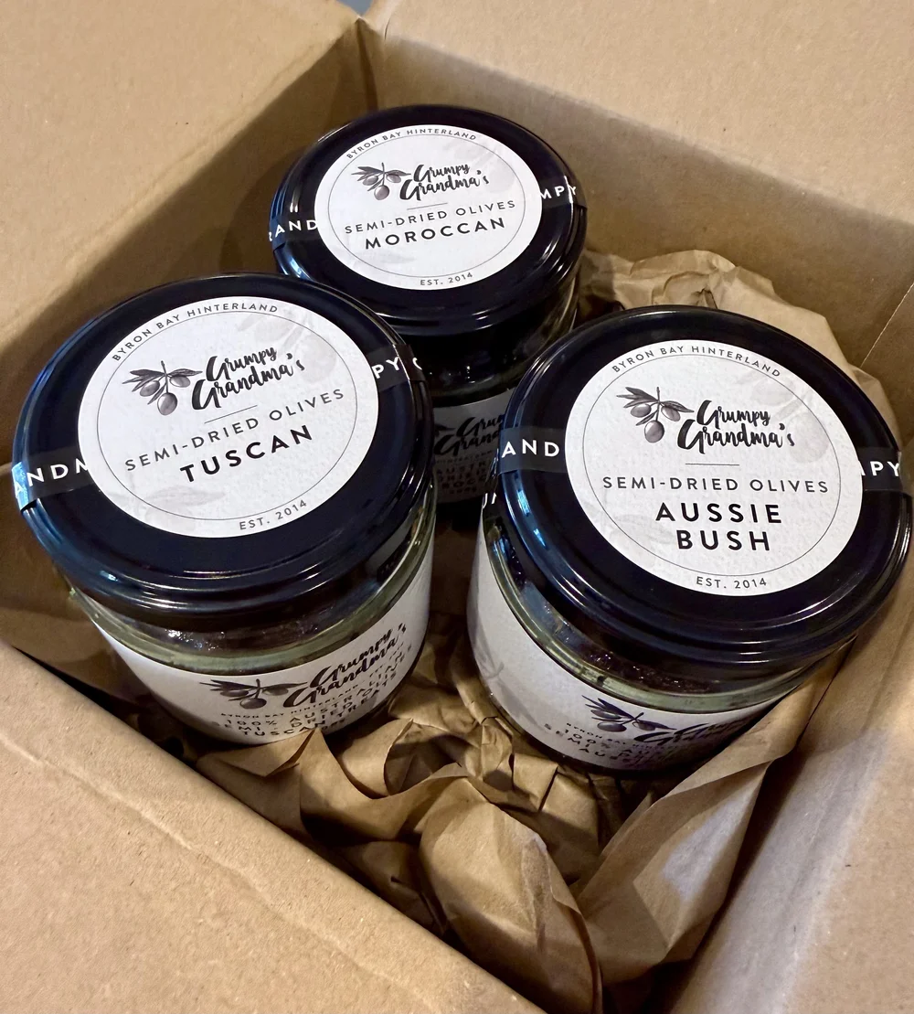 Buy Online Grumpy Grandma's Byron Bay Olives and Oils — Grumpy